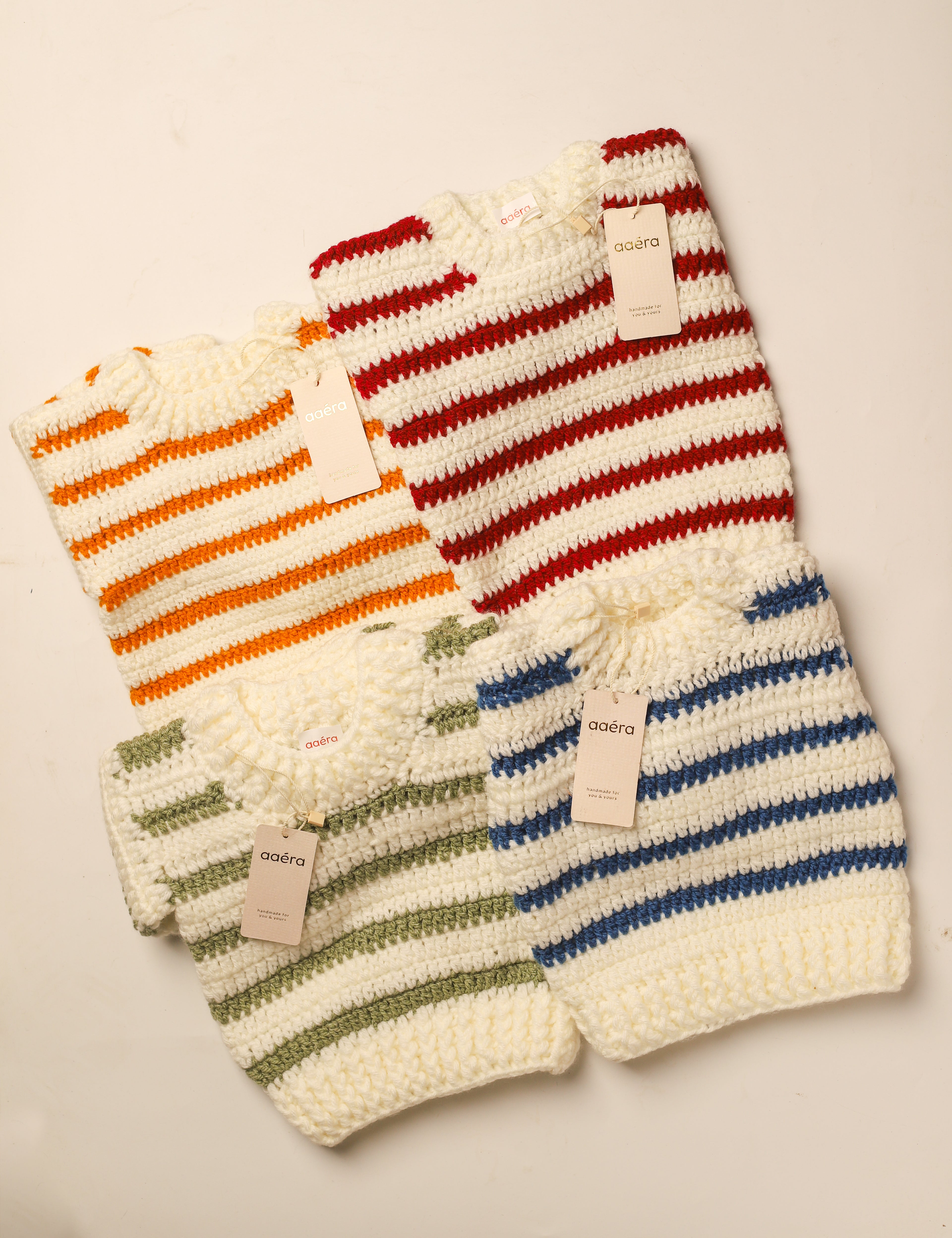 Striped Sweater - Sage Green