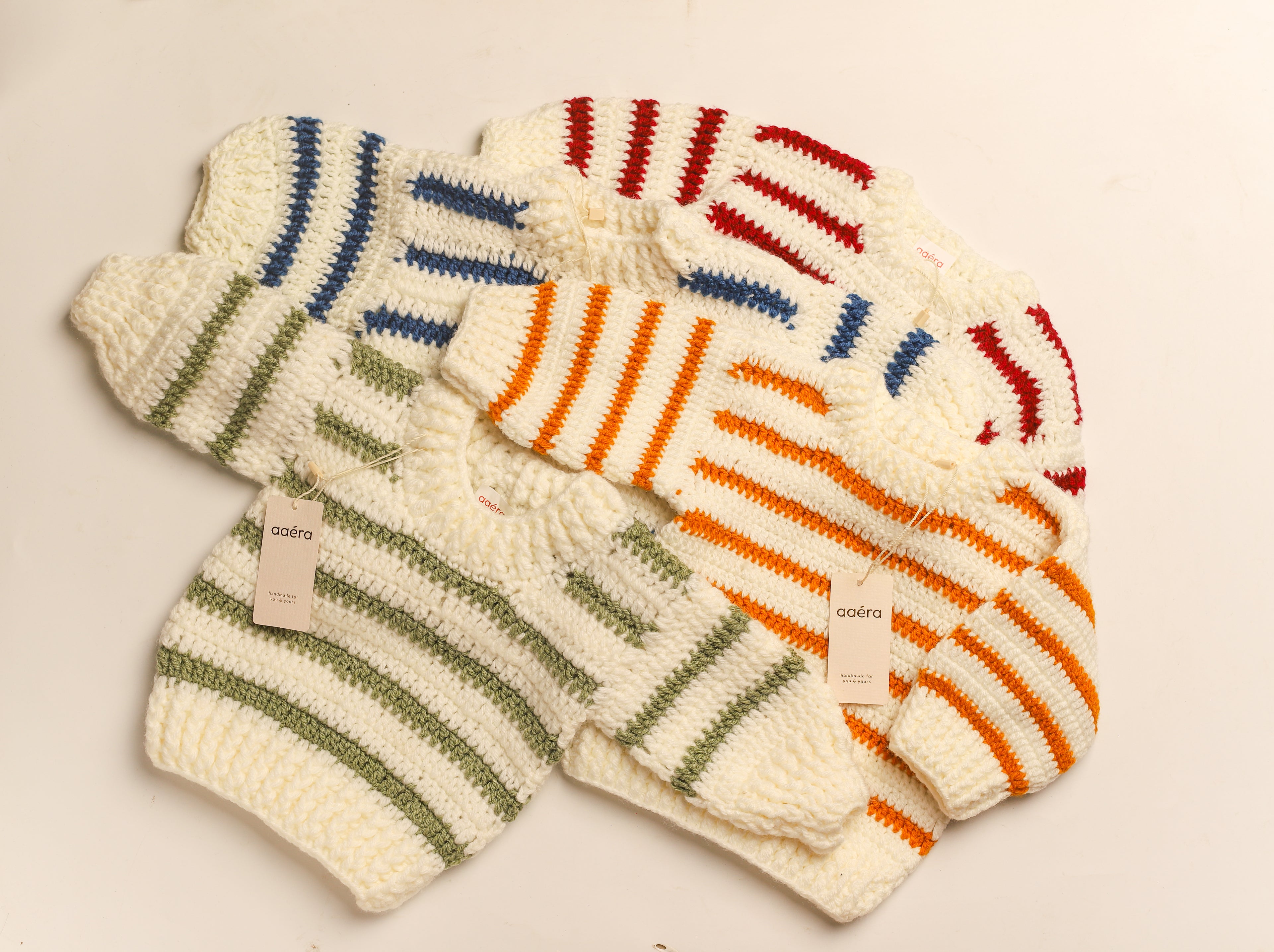 Striped Sweater - Sage Green