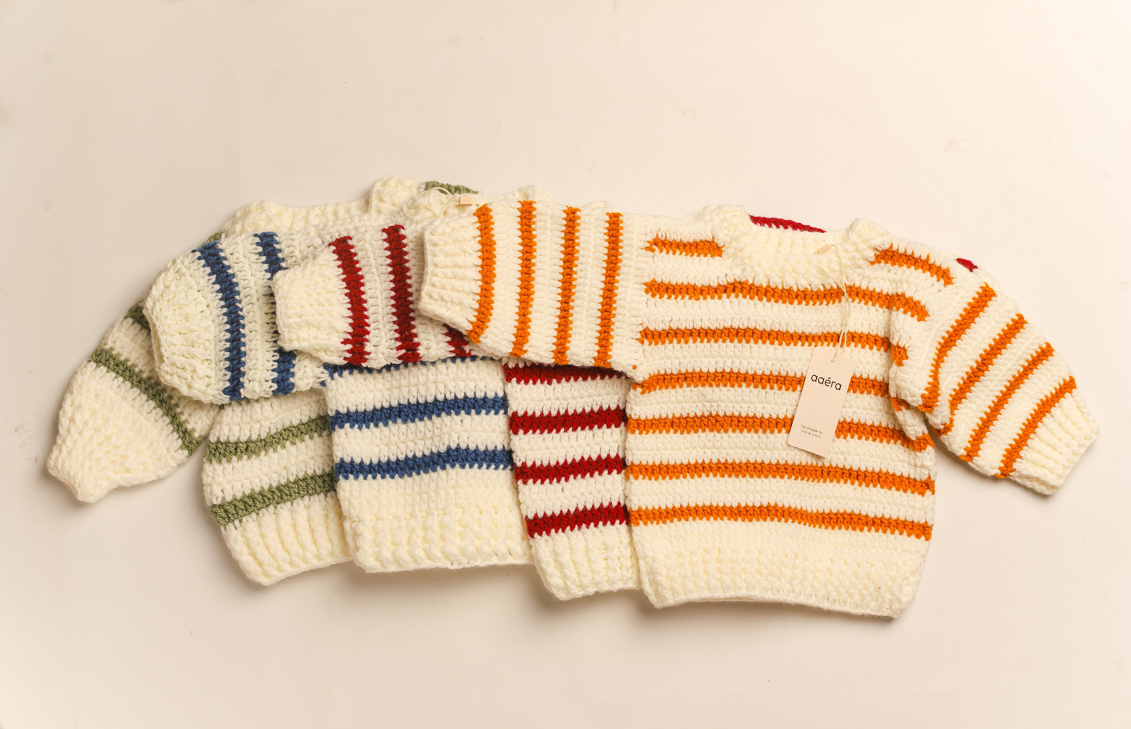 Striped Sweater - Sage Green