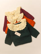 Frill Sweater - Bottle Green
