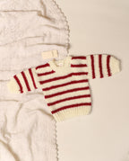 Striped Sweater - Maroon