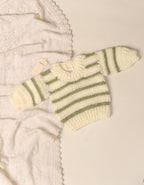 Striped Sweater - Sage Green