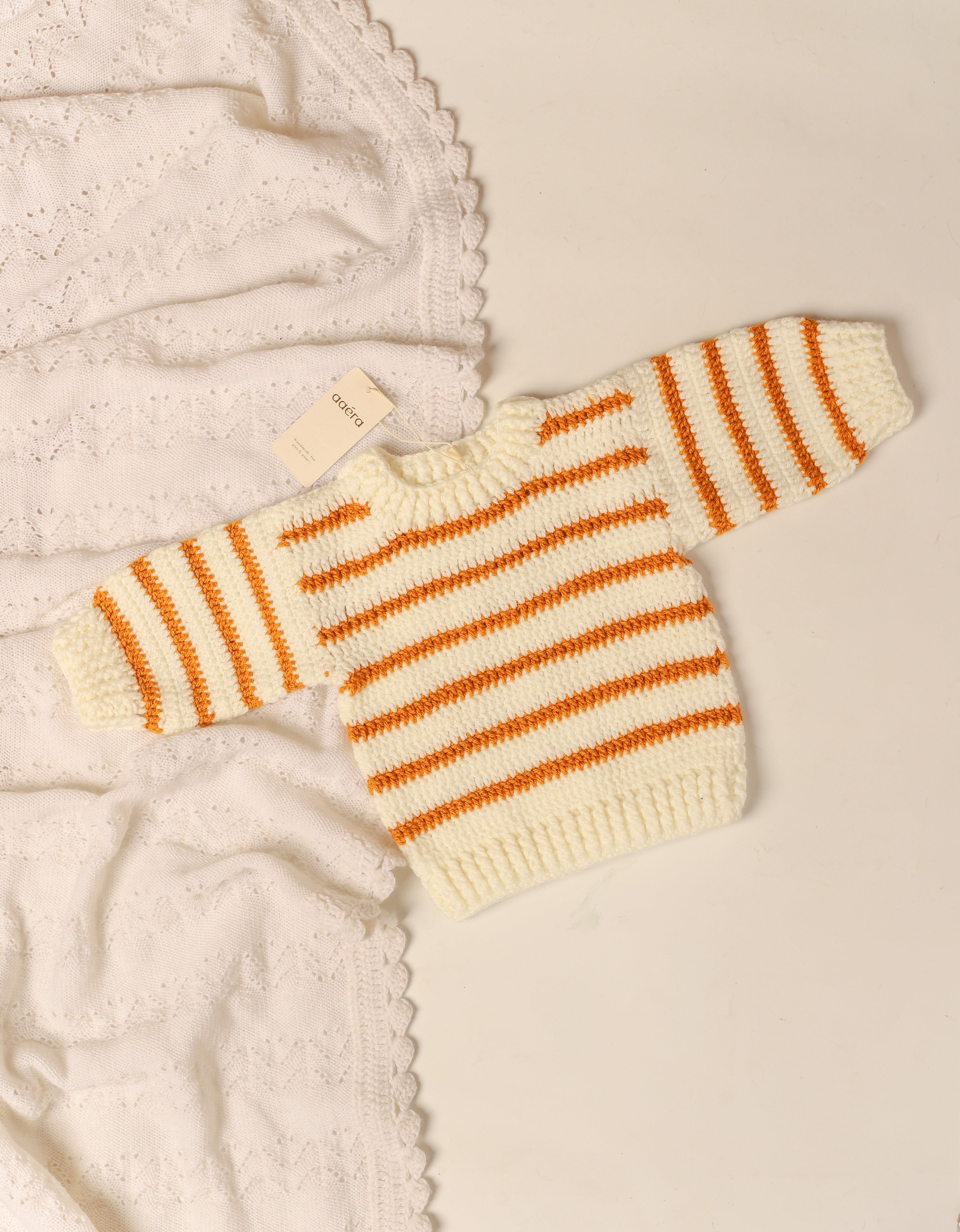 Striped Sweater - Sage Green