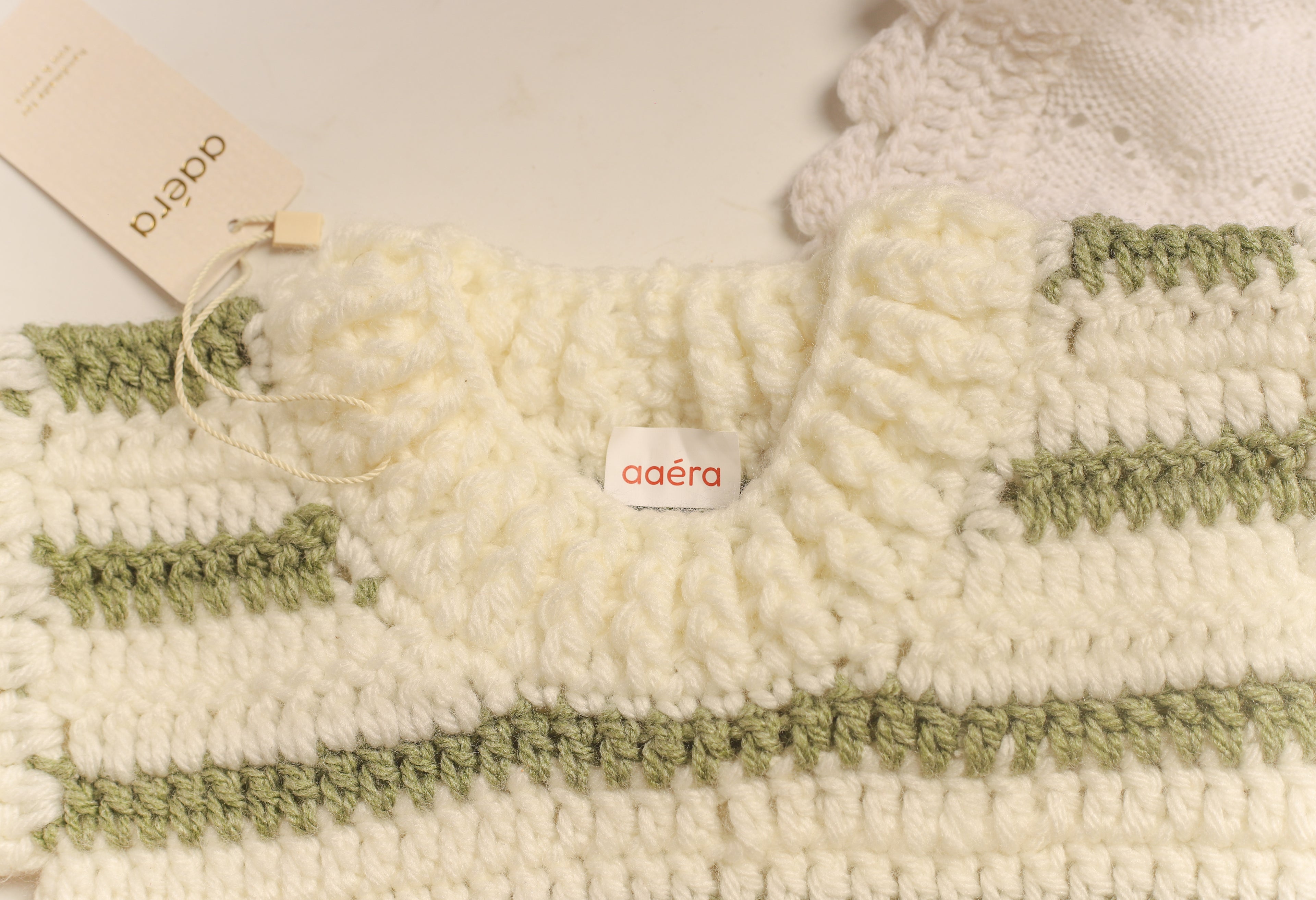 Striped Sweater - Sage Green