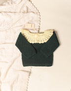 Frill Sweater - Bottle Green