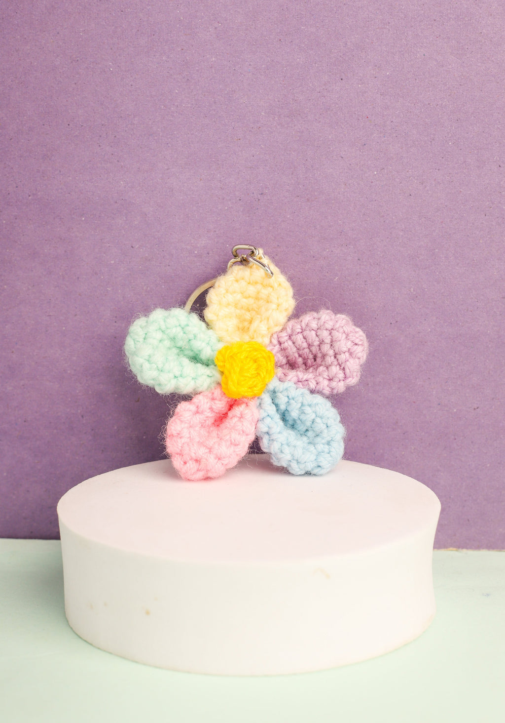 Multi Flower Keychain