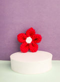 Maroon Flower Keychain