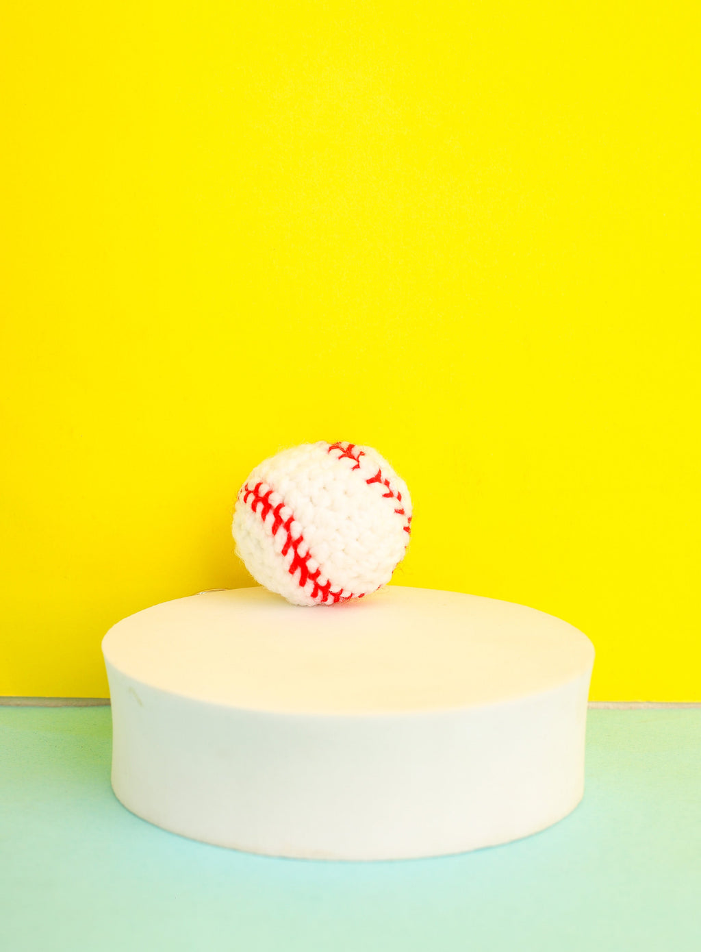 Cricket Ball Keychain