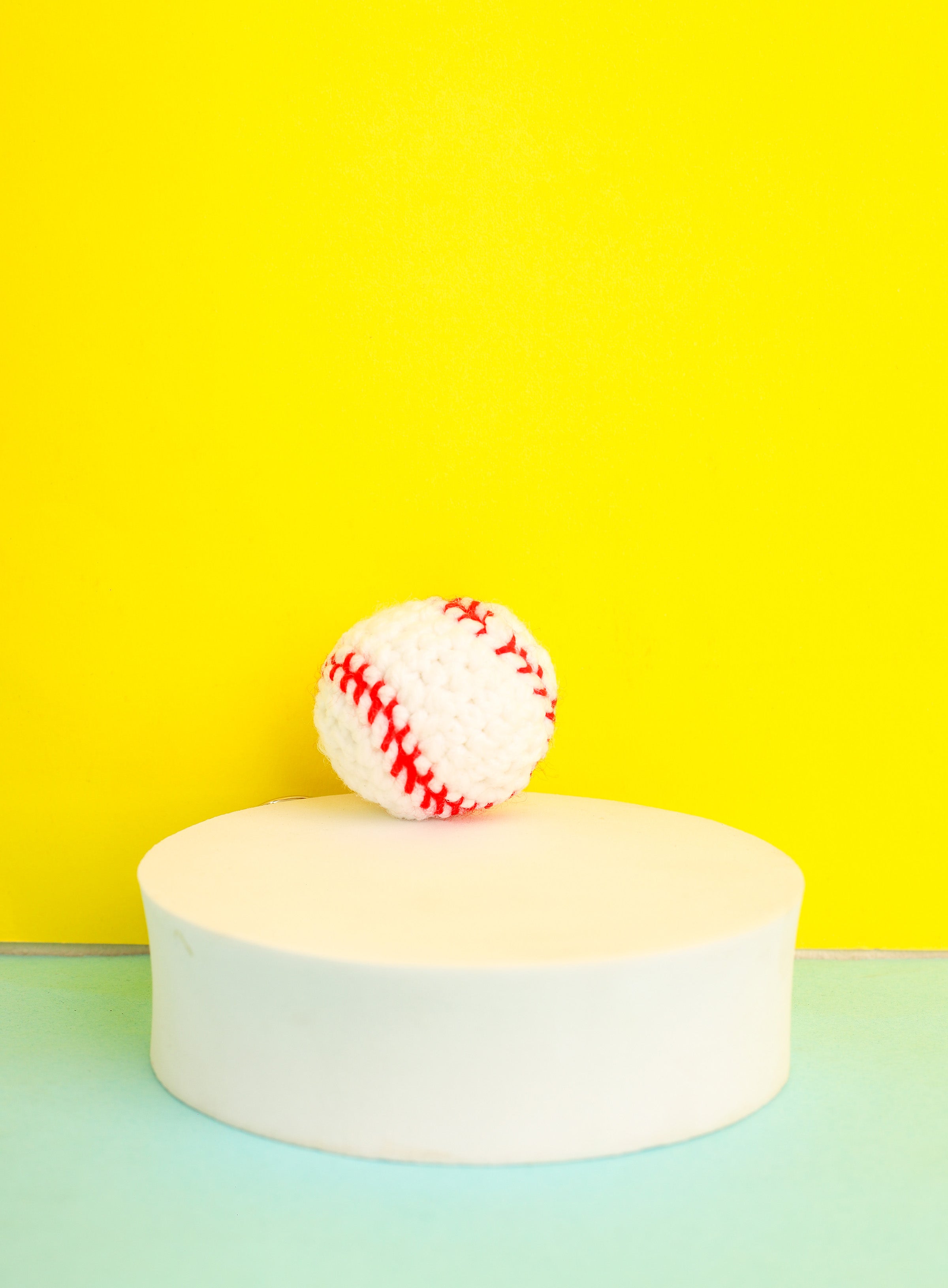 Cricket Ball Keychain