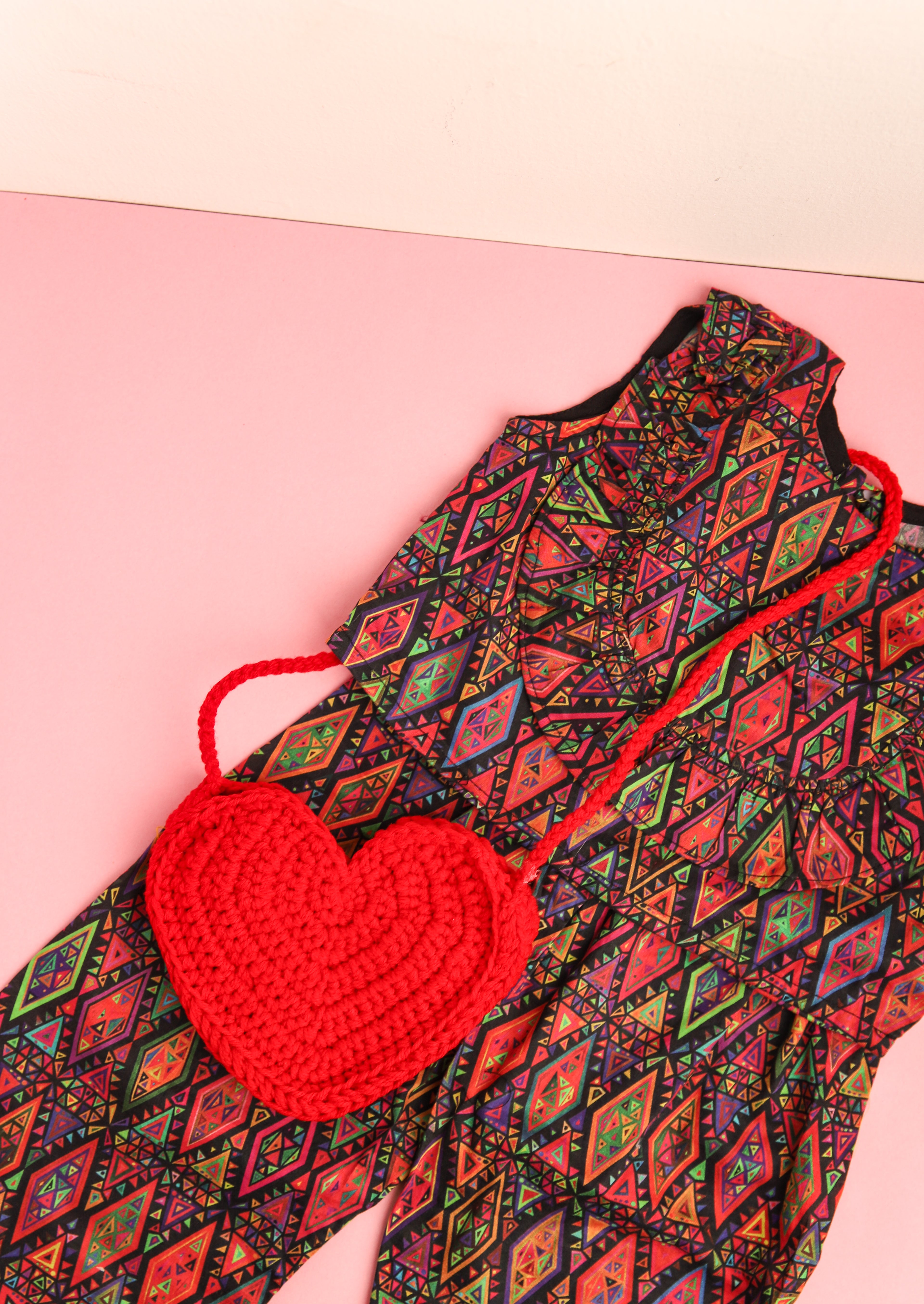 Heart Crochet Bag