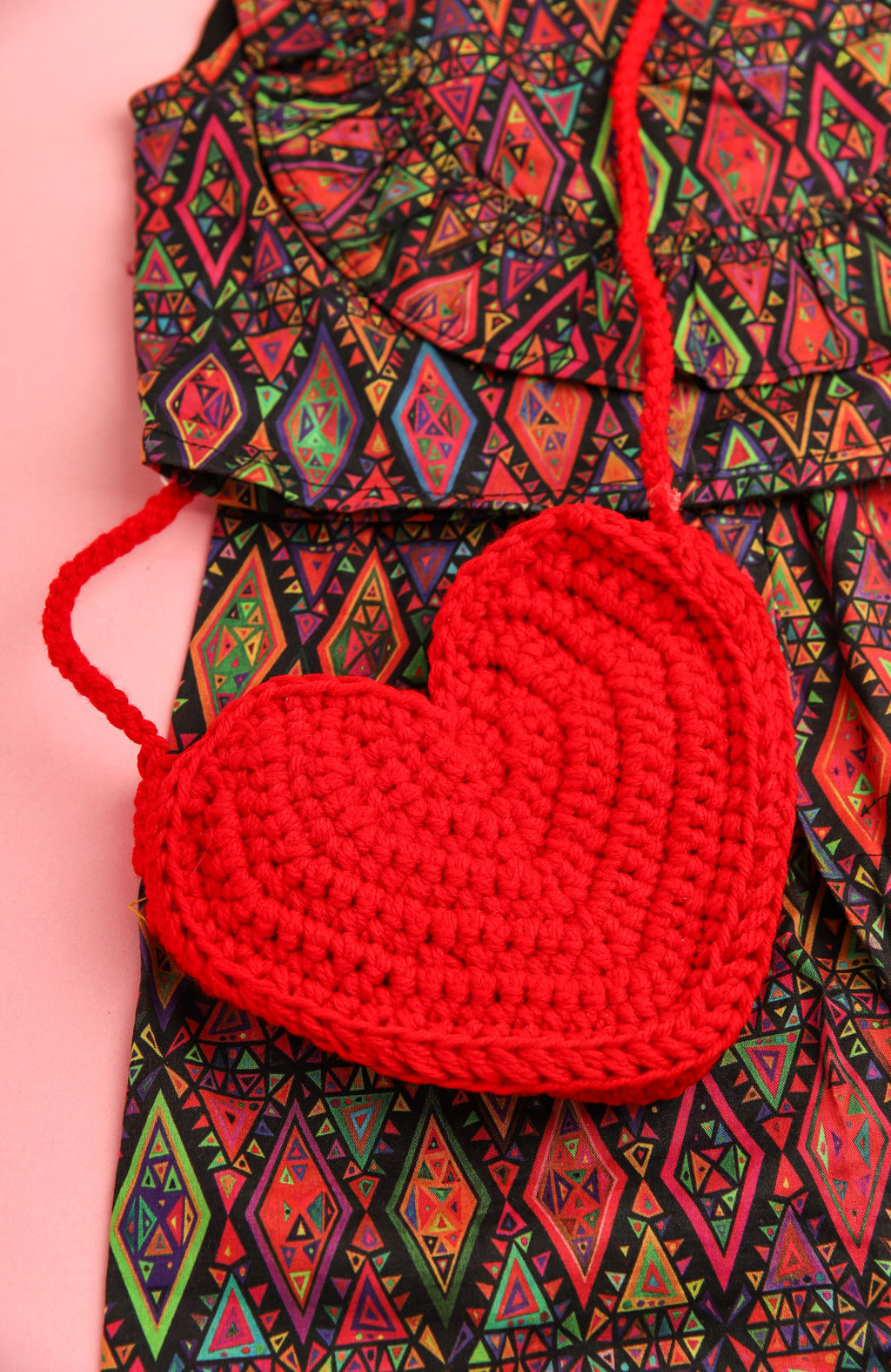 Heart Crochet Bag