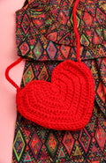 Heart Crochet Bag