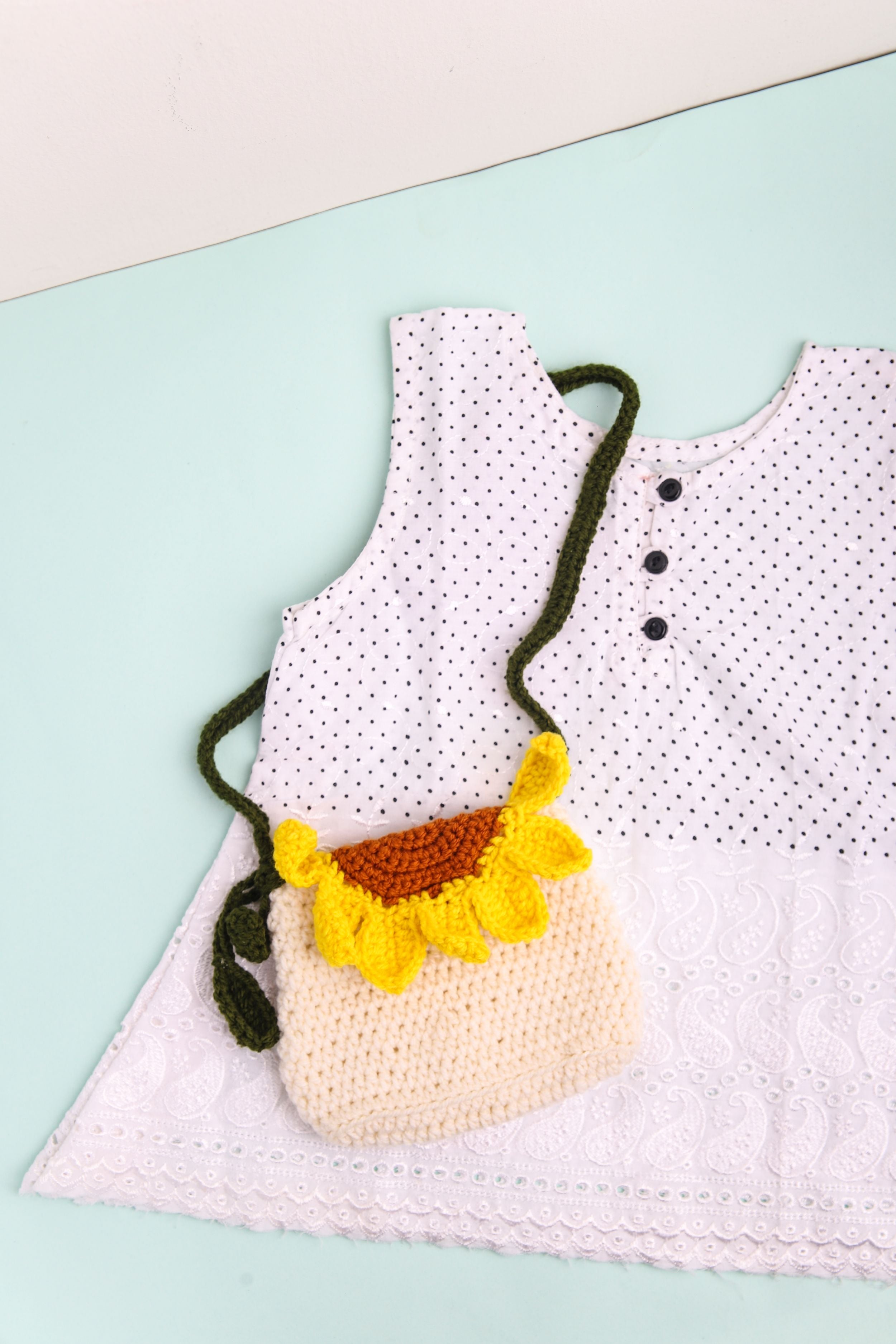 Sunflower Crochet Bag