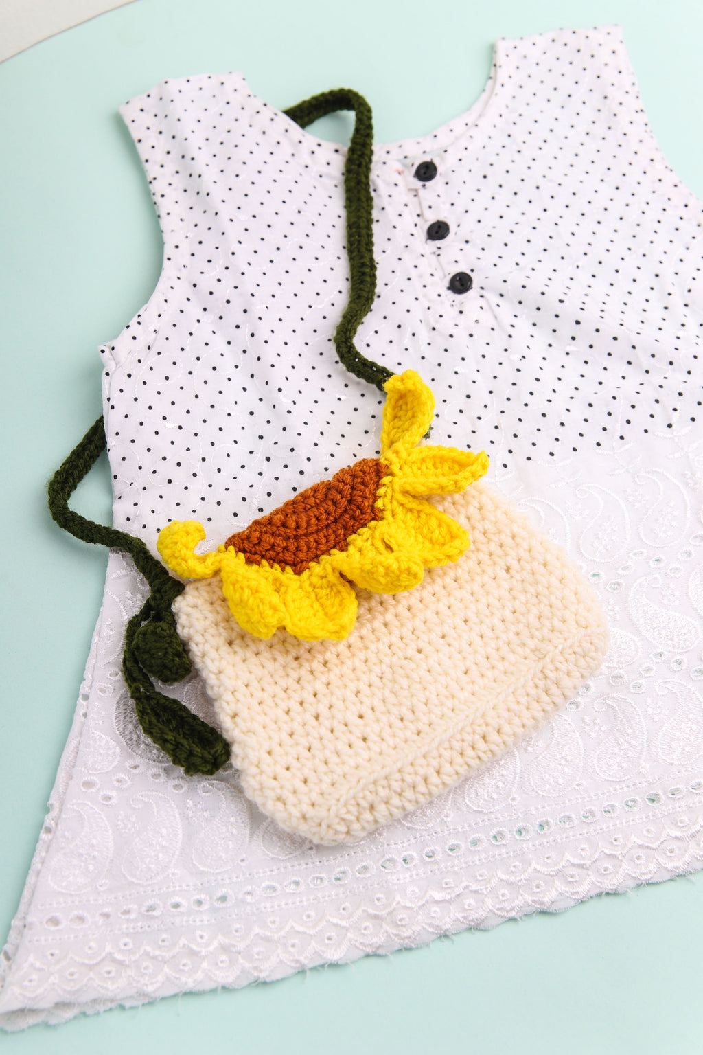 Sunflower Crochet Bag
