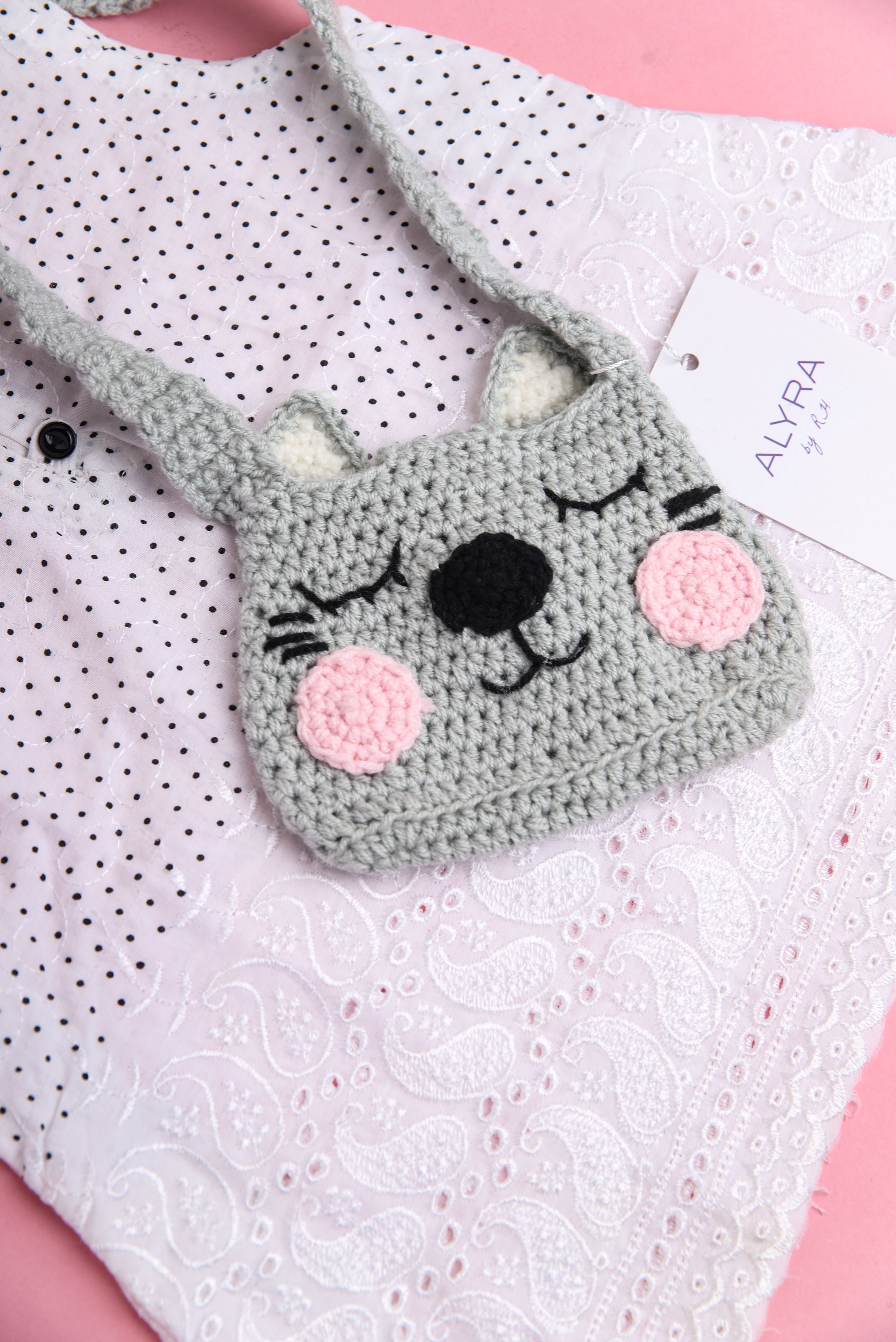 Cat Crochet Bag