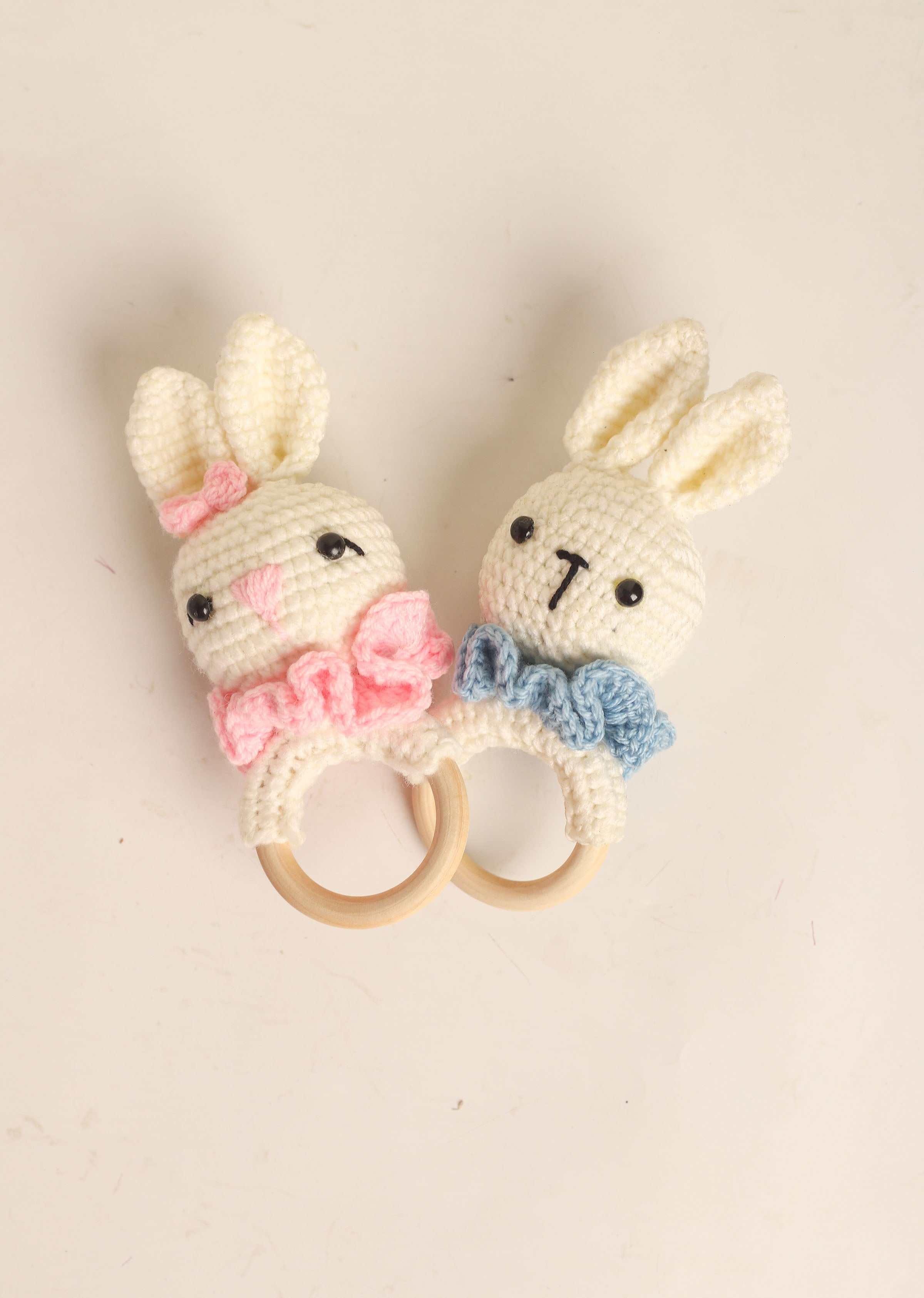 Bunny Crochet Baby Rattle